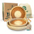 Round rattan tray set of 3 with bag and box