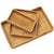 Wicker Rectangle Rattan Baskets Trays Serving| Set Of 3