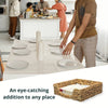 Decorative Water Hyacinth Napkin Holder Square For House And Restaurant