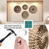 Woven Seagrass Basket Wall Decor| Bamboo Wall Art| Boho Wall Hanging | Set Of 4